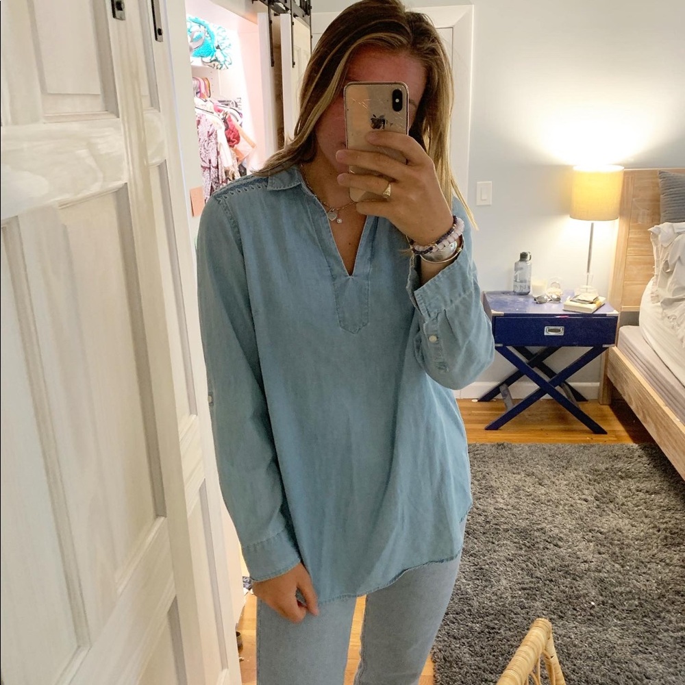 Tommy Hilfiger VINTAGE Oversized Chambray Top